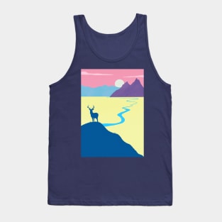 Landscape with Deer Tank Top